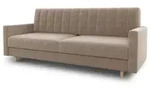 Sofnet Schlafsofa, Beige, Holz, 3-Sitzer, Rechteckig, 214x86x90 cm, Wohnzimmer,...