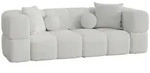 Fun M&ouml;bel Sofa, Wei&szlig;, Textil, 250x77x103 cm, Wohnzimmer, Sofas & Couches, Sofas,