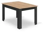 Esstisch, Schwarz, Holzwerkstoff, 120x7x80 cm, Esszimmer, Tische, Esstische