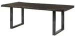 Massivmoebel24 Baumtisch, Grau, Holz, Echtholz,Mangoholz, 8-Sitzer, 90x77x180 cm,