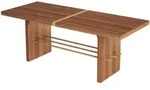 Stilvora Esstisch, Walnuss, Holzwerkstoff, Rechteckig,Rechteckig, Wange,...