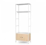 Jan Nowak Offenes, Wei&szlig;, Sonoma Eiche, Metall, 80x220x40 cm, Arbeitszimmer,