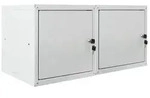 Proregal Schliessfachw&uuml;rfel, Grau, Metall, 70x35x35 cm, Garderobe,