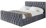 Altdecor Polsterbett, Dunkelgrau, Textil, H3 + H4, 140x200 cm, Schlafzimmer,...