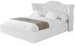 Altdecor Polsterbett, Wei&szlig;, Textil, H3 + H4, 140x200 cm, Schlafzimmer, Betten,