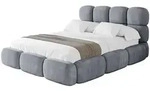 Altdecor Polsterbett, Grau, Textil, H3 + H4, 120x200 cm, Schlafzimmer, Betten,
