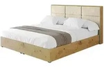 Altdecor Polsterbett, Ecru, Textil, H3 + H4, 180x200 cm, Schlafzimmer, Betten,