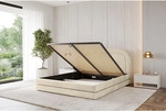 Altdecor Polsterbett, Ecru, Textil, H3 + H4, 200x200 cm, Schlafzimmer, Betten,