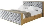 Altdecor Polsterbett, Hellgrau, Textil, H3 + H4, 140x200 cm, Schlafzimmer,...