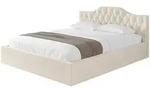 Altdecor Polsterbett, Creme, Textil, H3 + H4, 200x200 cm, Schlafzimmer, Betten,