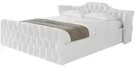 Altdecor Polsterbett, Wei&szlig;, Textil, H3 + H4, 140x200 cm, Schlafzimmer, Betten,