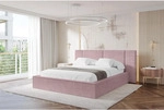 Altdecor Polsterbett, Rosa, Textil, 120x200 cm, Schlafzimmer, Betten, Polsterbetten