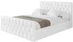 Altdecor Polsterbett, Wei&szlig; Hochglanz, Textil, 140x200 cm, Schlafzimmer, Betten,