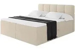 Altdecor Boxbett, Creme, Holzwerkstoff, H4, 180x200 cm, Schlafzimmer, Betten,