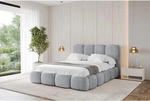 Altdecor Polsterbett, Hellgrau, Textil, H3 + H4, 160x200 cm, Schlafzimmer,...