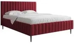 Mirjan24 Polsterbett, Rot, Metall, Rechteckig, 160x200 cm, Schlafzimmer, Betten,