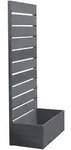 [en.casa] Blumenkasten, Grau, Kunststoff, Rechteckig, 72x150x38 cm, Gartenzubeh&ouml;r,