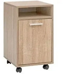 Kadima Design Rollcontainer, Braun, Kunststoff, Rechteckig, 33x60x38 cm,