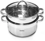 Klausberg Topf, Silber, Glas, Kochen, T&ouml;pfe, Kocht&ouml;pfe