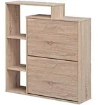 Kadima Design Schuhkipper, Beige, Holzwerkstoff, Rechteckig, 85x93x24 cm, Garderobe,