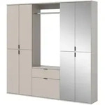 Inn.Furn Garderoben-Set, Kaschmir, Glas, Holzwerkstoff, Nachbildung, 20...