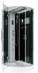 AcquaVapore by Sandra Jentho Dampfdusche, Schwarz, Glas, Kunststoff, Metall,