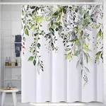 Duschvorhang, Gr&uuml;n, Textil, 200x180 cm, Badtextilien, Duschvorh&auml;nge