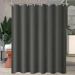 Duschvorhang, Anthrazit, Textil, 80x180 cm, Badtextilien, Duschvorh&auml;nge