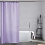 Duschvorhang, Flieder, Textil, 100x200 cm, Badtextilien, Duschvorh&auml;nge