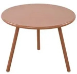 CLP Couchtisch, Terracotta, Metall, Rund, 60x45x60 cm, Wohnzimmer,...