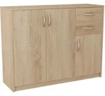 Home Collective Kommode, Hellbraun, Holzwerkstoff, 110x85x35 cm, Wohnzimmer,...