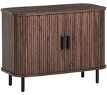 Beliani Sideboard, Braun, Holzwerkstoff, 80x60x40 cm, Wohnzimmer, Kommoden &