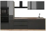 Vicco K&uuml;chenzeile, Anthrazit, Eiche, Holzwerkstoff, Rechteckig, 310x206.8x46...
