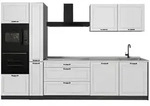 Vicco K&uuml;chenzeile, Wei&szlig;, Anthrazit, Holzwerkstoff, Rechteckig, 310x206.8x46...