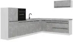 Vicco Eckk&uuml;che, Grau, Wei&szlig;, Holzwerkstoff, Rechteckig, 327x143x60 cm, K&uuml;chen,