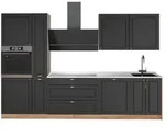 Vicco K&uuml;chenzeile, Anthrazit, Eiche, Holzwerkstoff, Rechteckig, 310x206.8x60...