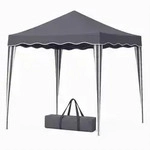 Bestlivings Faltpavillon, Anthrazit, Metall, 300x250x300 cm, Sonnenschutz &