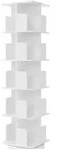 Ml-Design B&uuml;cherregal, Wei&szlig;, Holzwerkstoff, Quadratisch, 40x155x40 cm, Wohnzimmer,