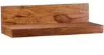 Kadima Design Wandregal, Braun, Holz, Echtholz,Sheesham, Rechteckig, 60x17x23 cm,
