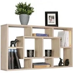 Kadima Design Wandregal, Beige, Holzwerkstoff, Rechteckig, 85x48x16 cm, Wohnzimmer,