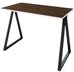 Letti Moderni Schreibtisch, Schwarz, Holzwerkstoff, 110x74x60 cm, Arbeitszimmer,