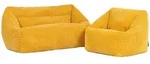 icon Kindersofa, Gelb, Textil, 270 L, 140x44x55 cm, Wohnzimmer, Hocker,...