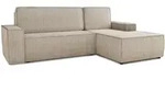 Sofnet Ecksofa, Beige, Textil, 5-Sitzer, Ottomane rechts, L-Form,Rechteckig,...