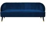 Beliani 3-Sitzer-Sofa, Hellblau, Textil, 191x73x73 cm, Wohnzimmer, Sofas &...
