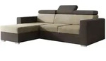 Mirjan24 Eckschlafsofa, Hellbraun, Braun, Kunststoff, L-Form,L-Form, 235x170 cm,