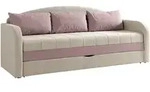 Mirjan24 Schlafsofa, Beige, Rosa, Textil, Rechteckig, 208x86x76 cm, Wohnzimmer,...