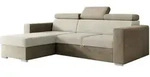 Mirjan24 Eckschlafsofa, Natur, Hellbraun, Kunststoff, L-Form,L-Form, 235x170 cm,