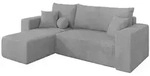 Altdecor Ecksofa, Grau, Kunststoff, 3-Sitzer, L-Form, 249x139 cm, Wohnzimmer, Sofas &