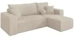 Altdecor Ecksofa, Beige, Kunststoff, 3-Sitzer, L-Form, 249x139 cm, Wohnzimmer, Sofas