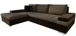 Mirjan24 Ecksofa, Braun, Textil, 5-Sitzer, L-Form,L-Form, 274x182 cm,...